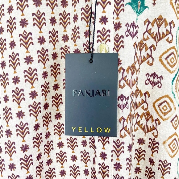 PANJABI YELLOW Mens Slim Fit Kurta - Picture 3 of 8